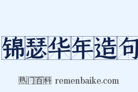 锦瑟华年造句是什么意思的图片